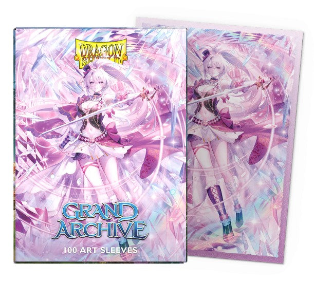 Dragon Shield Standard Deck Protector Sleeves - Art Matte - Grand Archive - Merlin, Brilliant Vestige