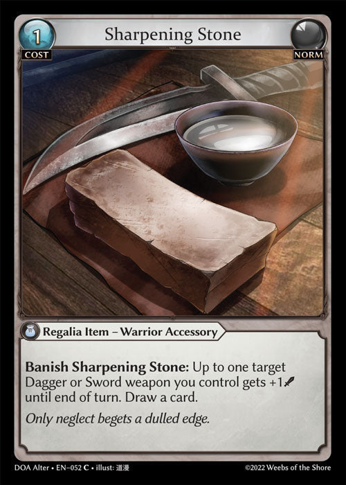 Grand Archive single card - DOA Alter - en-052 - Sharpening Stone(C)