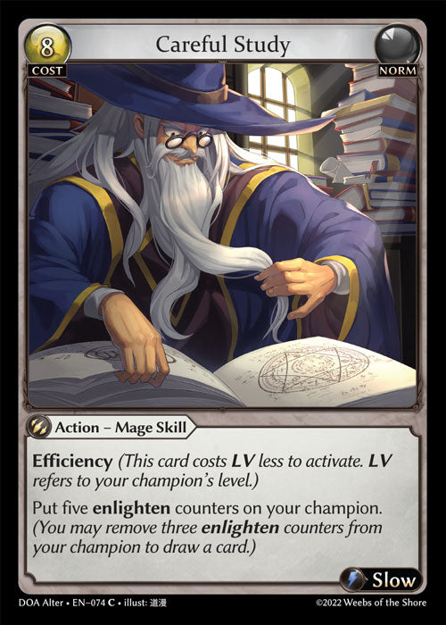 Grand Archive single card - DOA Alter - en-074 - Careful Study(C)