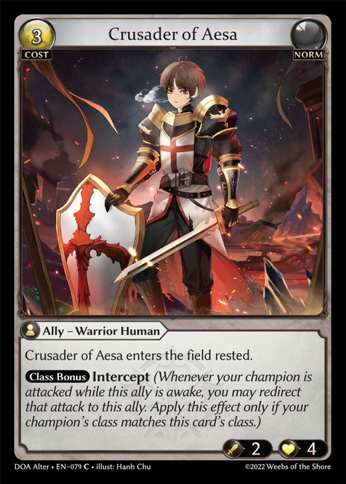 Grand Archive single card - DOA Alter - en-079 - Crusader of Aesa(C)