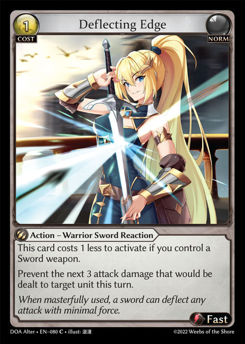 Grand Archive single card - DOA Alter - en-080 - Deflecting Edge(C)