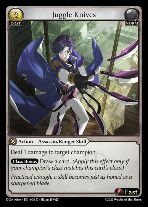 Grand Archive single card - DOA Alter - en-095 - Juggle Knives(C)