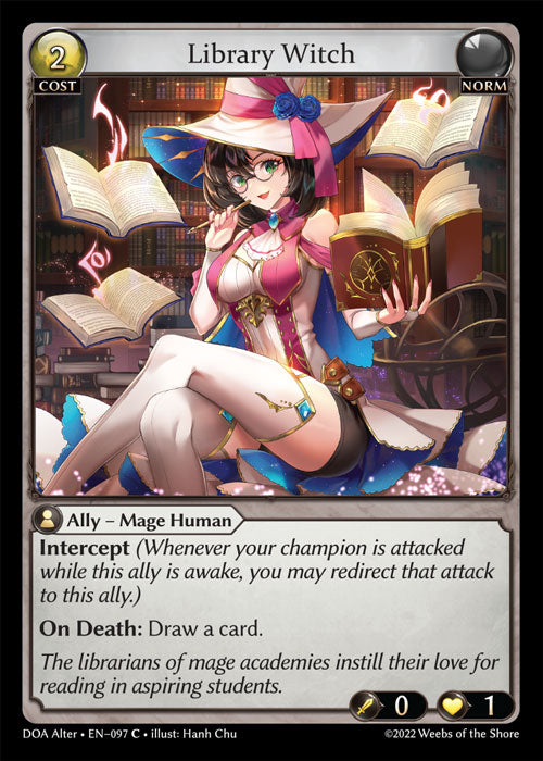 Grand Archive single card - DOA Alter - en-097 - Library Witch(C)