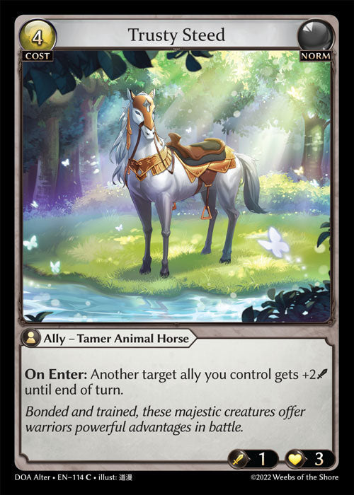 Grand Archive single card - DOA Alter - en-114 - Trusty Steed(C)