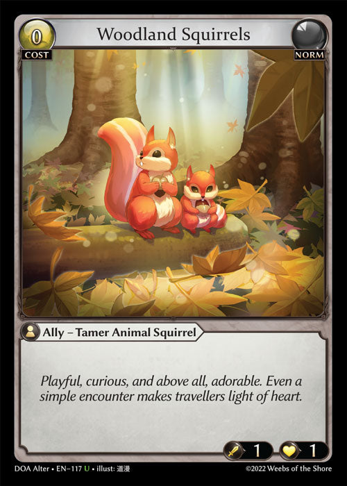 Grand Archive single card - DOA Alter - en-117 - Woodland Squirrels(U)
