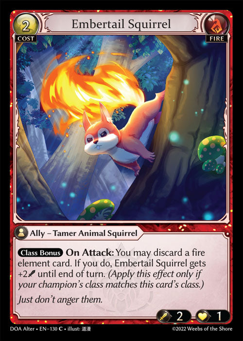 Grand Archive single card - DOA Alter - en-130 - Embertail Squirrel(C)
