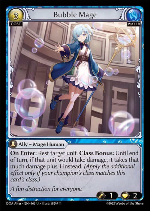 Grand Archive single card - DOA Alter - en-163 - Bubble Mage(U)