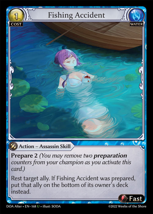 Grand Archive single card - DOA Alter - en-168 - Fishing Accident(U)