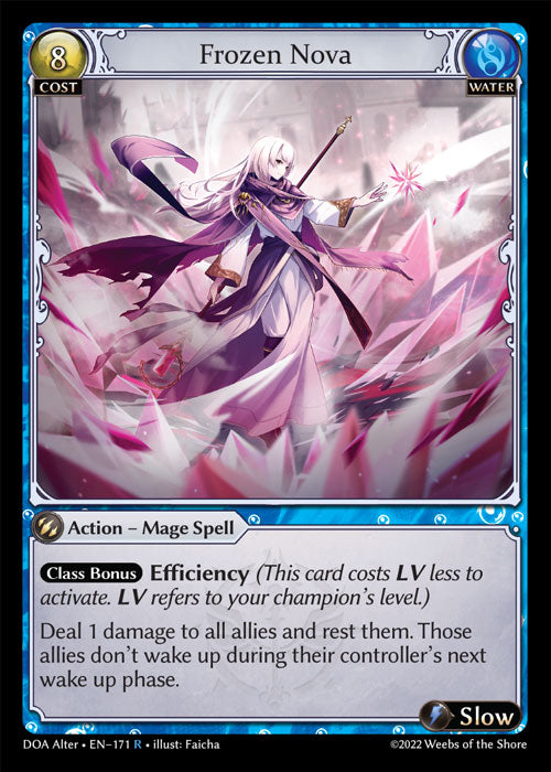 Grand Archive single card - DOA Alter - en-171 - Frozen Nova(R)