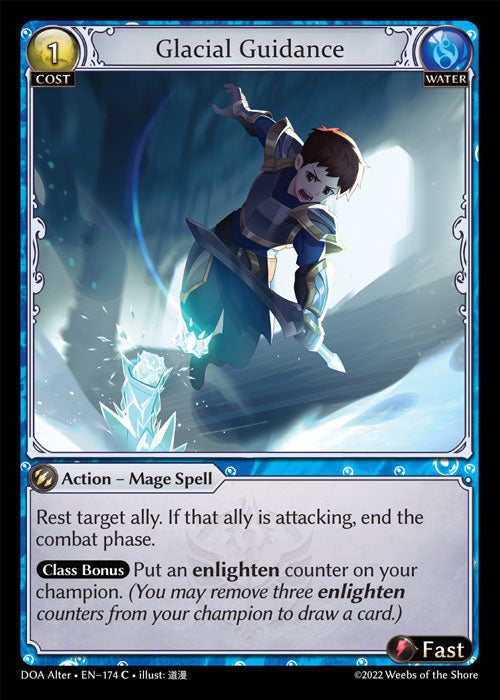 Grand Archive single card - DOA Alter - en-174 - Glacial Guidance(C)