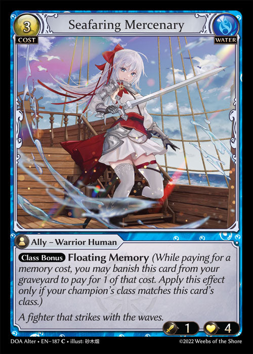 Grand Archive single card - DOA Alter - en-187 - Seafaring Mercenary(C)
