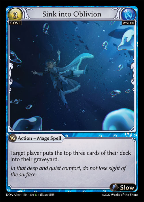Grand Archive single card - DOA Alter - en-190 - Sink into Oblivion(U)