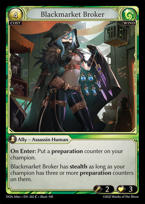 Grand Archive single card - DOA Alter - en-202 - Blackmarket Broker(C)