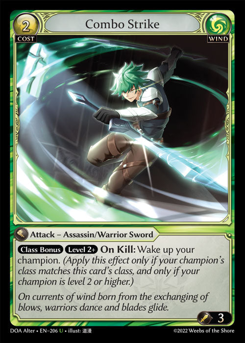 Grand Archive single card - DOA Alter - en-206 - Combo Strike(U)