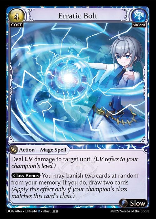 Grand Archive single card - DOA Alter - en-244 - Erratic Bolt(R)