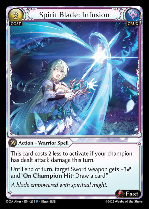 Grand Archive single card - DOA Alter - en-255 - Spirit Blade: Infusion(R)