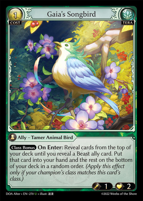 Grand Archive single card - DOA Alter - en-270 - Gaia's Songbird(U)