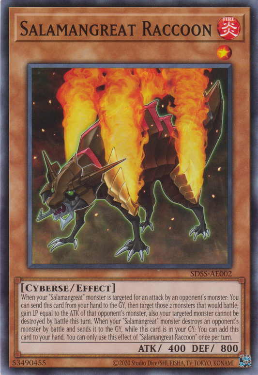 [遊戲王亞英版] 轉生炎獸 浣熊 / 転生炎獣ラクーン / Salamangreat Raccoon-Trading Card Game-TCG-Oztet Amigo