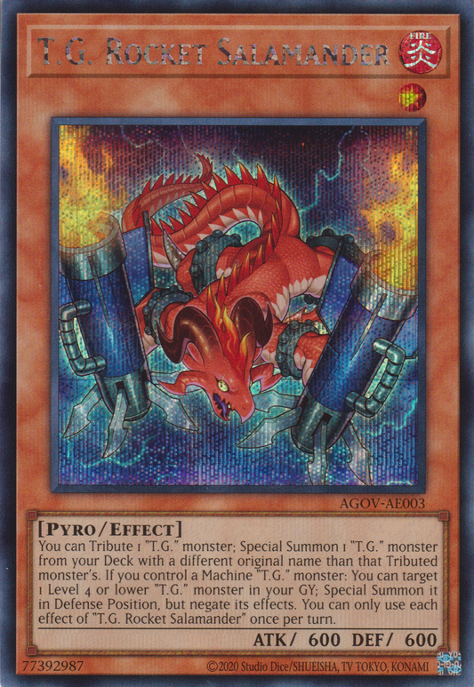 [遊戲王亞英版] TG 火箭沙羅曼達 / TGロケット・サラマンダー / T.G. Rocket Salamander-Trading Card Game-TCG-Oztet Amigo