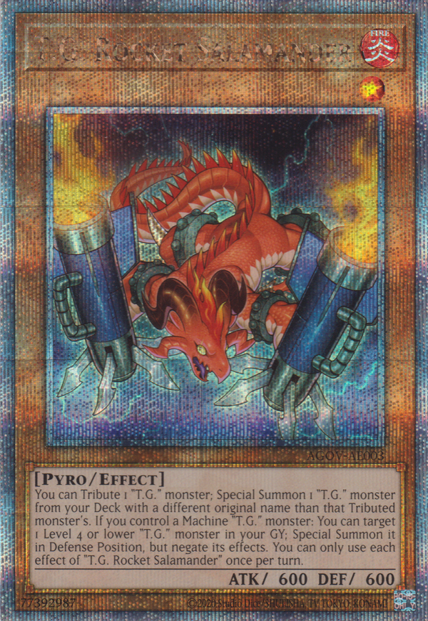[遊戲王亞英版] TG 火箭沙羅曼達 / TGロケット・サラマンダー / T.G. Rocket Salamander-Trading Card Game-TCG-Oztet Amigo
