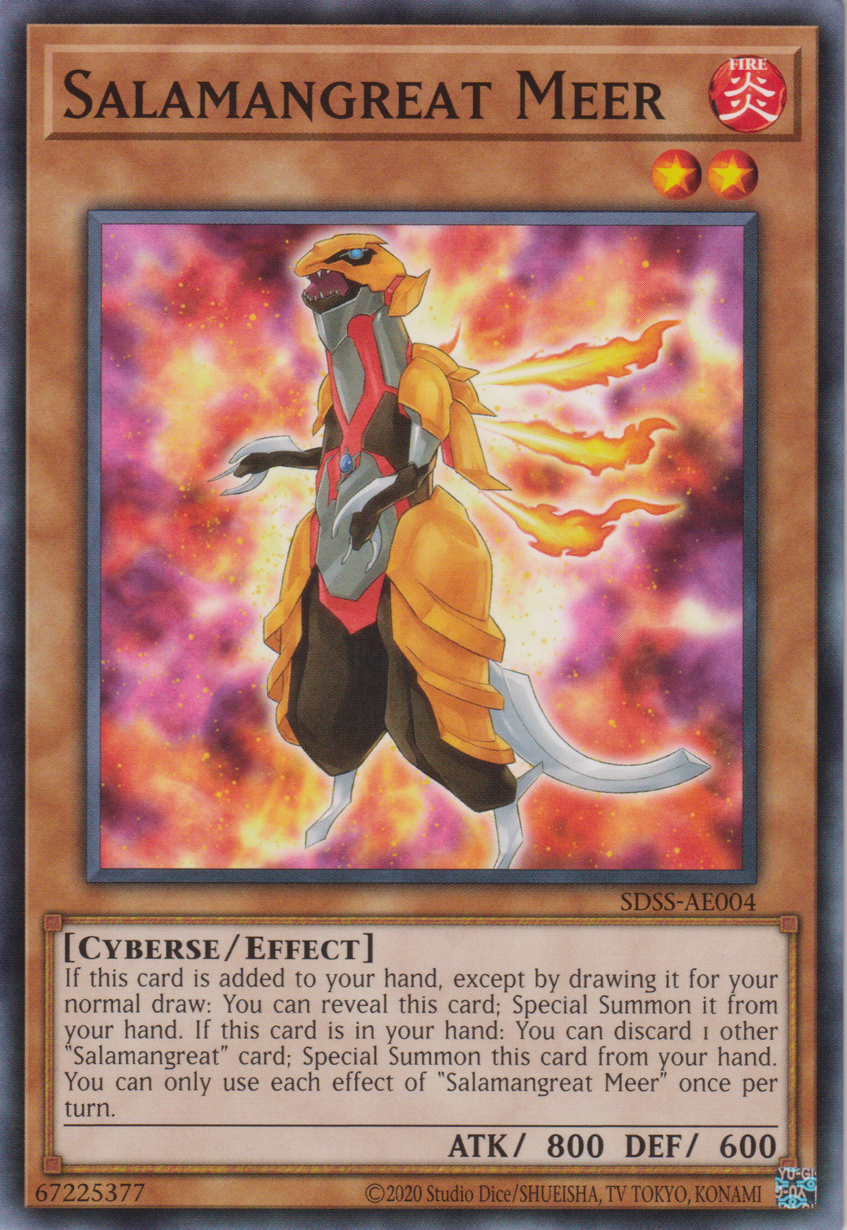 [遊戲王亞英版] 轉生炎獸 狐獴 / 転生炎獣ミーア / Salamangreat Meer-Trading Card Game-TCG-Oztet Amigo