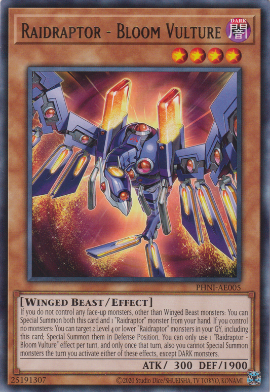 [遊戲王亞英版] RR 花咲禿鷹 / RR－プルーム‧ヴァルチャー / Raidraptor - Bloom Vulture-Trading Card Game-TCG-Oztet Amigo