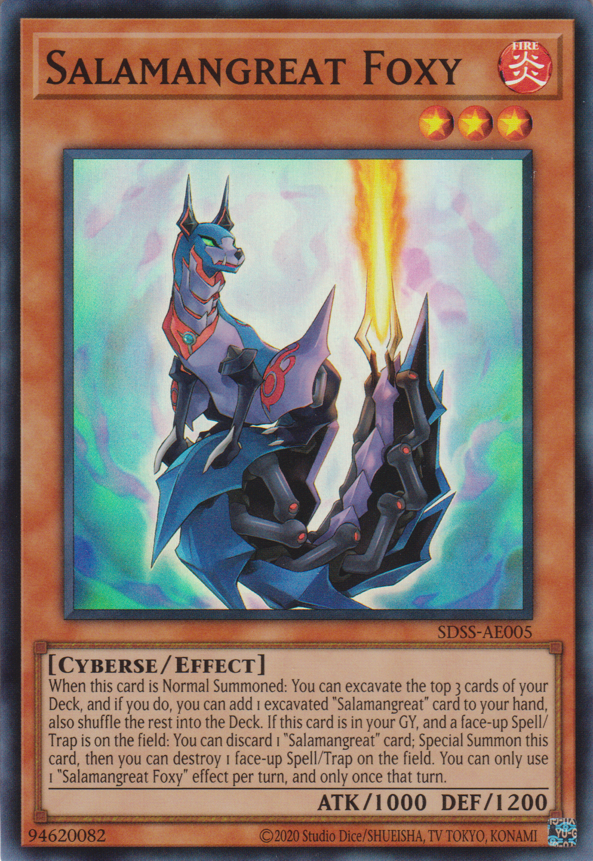 [遊戲王亞英版] 轉生炎獸 狐狸 / 転生炎獣フォクシー / Salamangreat Foxy-Trading Card Game-TCG-Oztet Amigo