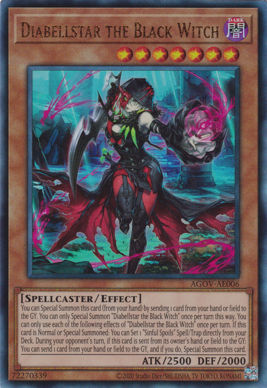 [遊戲王亞英版] 黑魔女 迪亞貝斯塔爾 / 黒魔女ディアベルスター / Diabellstar the Black Witch-Trading Card Game-TCG-Oztet Amigo