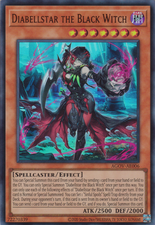 [遊戲王亞英版] 黑魔女 迪亞貝斯塔爾 / 黒魔女ディアベルスター / Diabellstar the Black Witch-Trading Card Game-TCG-Oztet Amigo