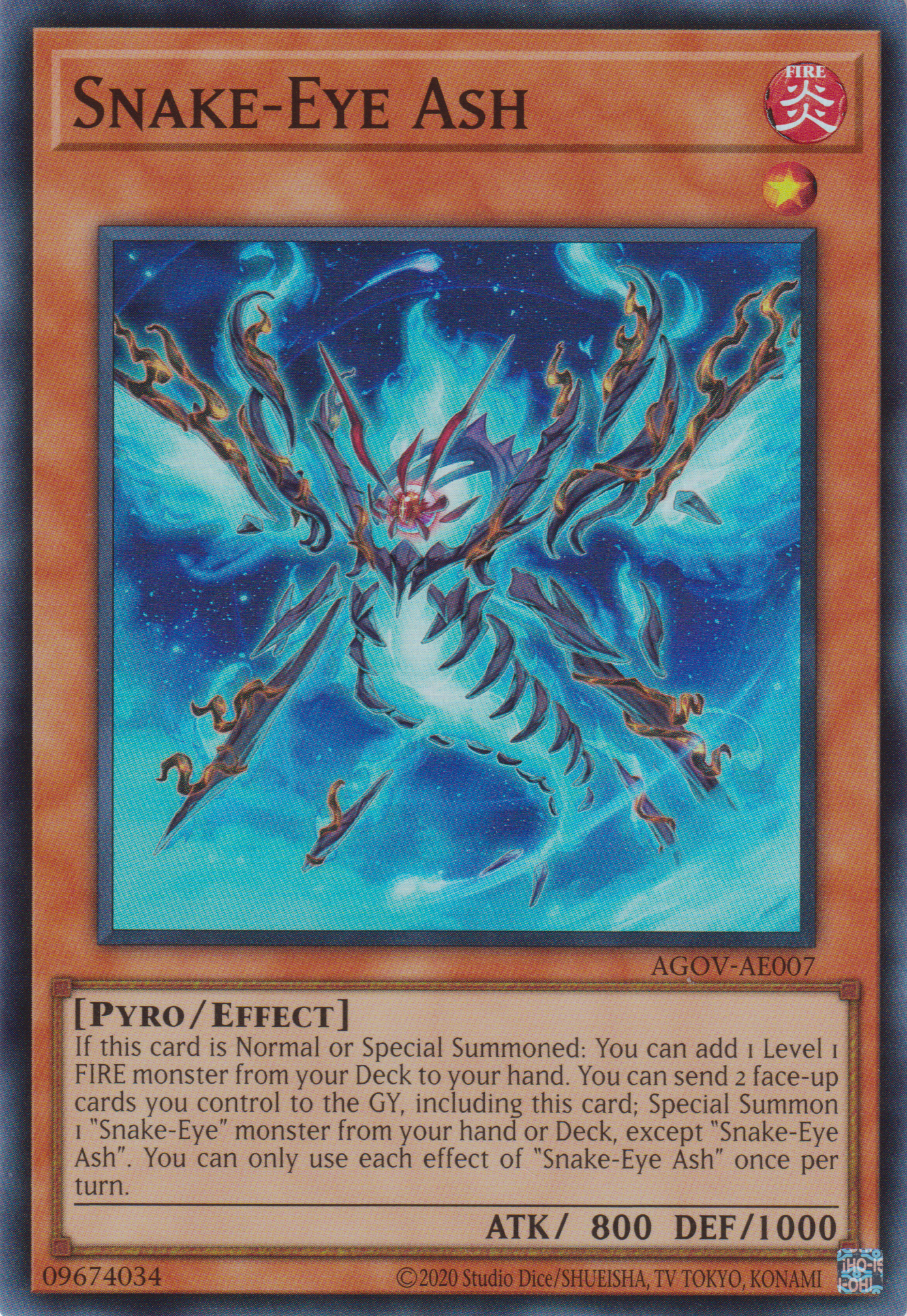 [遊戲王亞英版] 蛇眼 梣木 / スネークアイ・エクセル / Snake-Eye Ash-Trading Card Game-TCG-Oztet Amigo