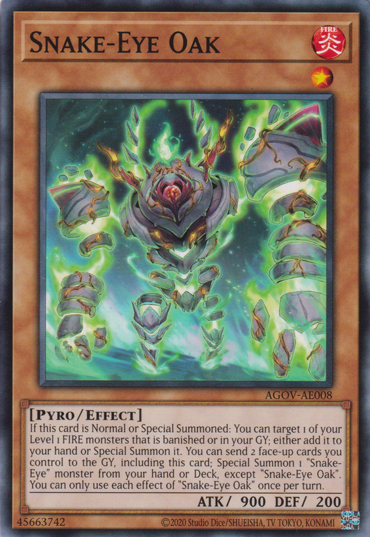 [遊戲王亞英版] 蛇眼 橡木 / スネークアイ・オーク / Snake-Eye Oark-Trading Card Game-TCG-Oztet Amigo