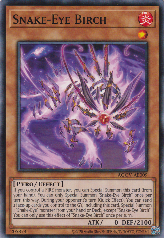 [遊戲王亞英版] 蛇眼 樺木 / スネークアイ・ワイトバーチ / Snake-Eye Wight Birch-Trading Card Game-TCG-Oztet Amigo