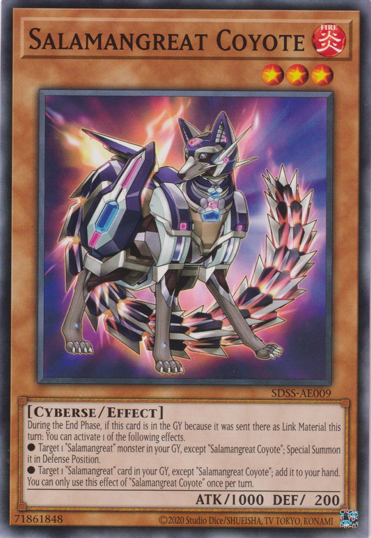 [遊戲王亞英版] 轉生炎獸 郊狼 / 転生炎獣コヨーテ / Salamangreat Coyote-Trading Card Game-TCG-Oztet Amigo