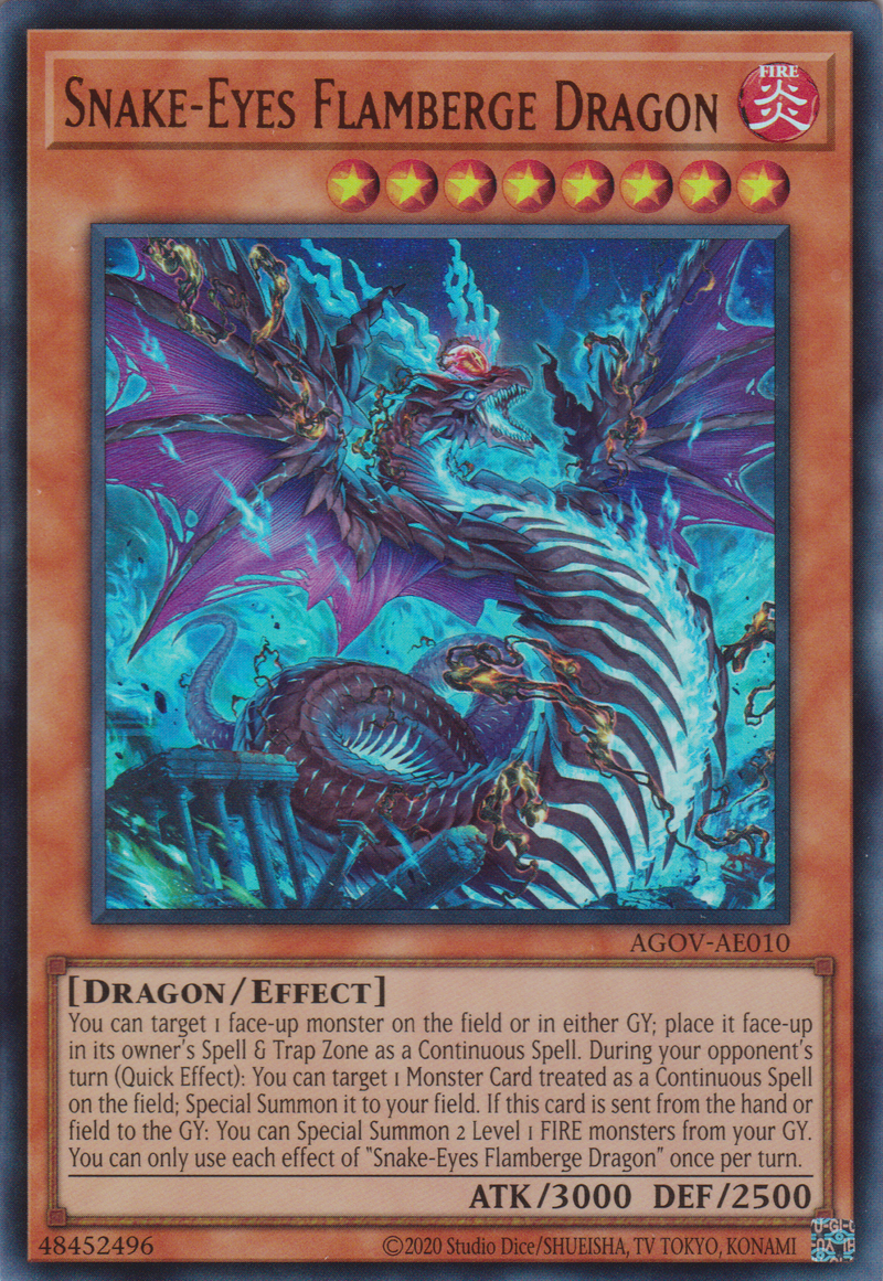 [遊戲王亞英版] 蛇眼的炎龍 / 蛇眼の炎龍 / Snake-Eyes Flamberge Dragon-Trading Card Game-TCG-Oztet Amigo