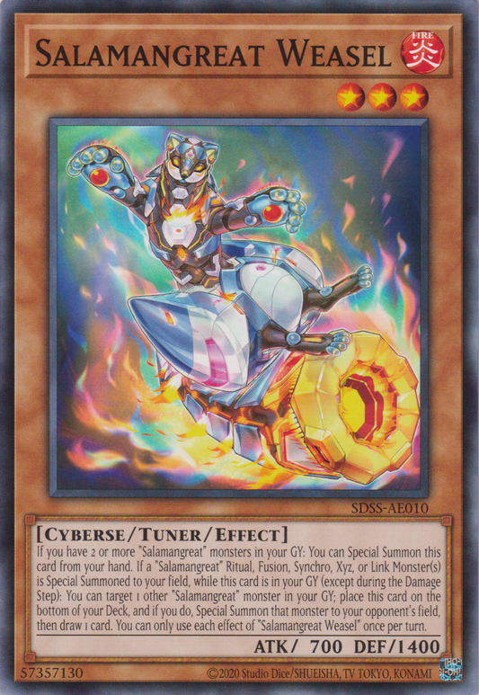 [遊戲王亞英版] 轉生炎獸 黃鼠狼 / 転生炎獣ウィーゼル / Salamangreat Weasel-Trading Card Game-TCG-Oztet Amigo