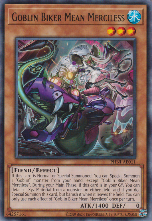 [遊戲王亞英版] 百鬼羅剎 冷血米安達 / 百鬼羅刹 冷血ミアンダ / Goblin Biker Mean Merciless-Trading Card Game-TCG-Oztet Amigo