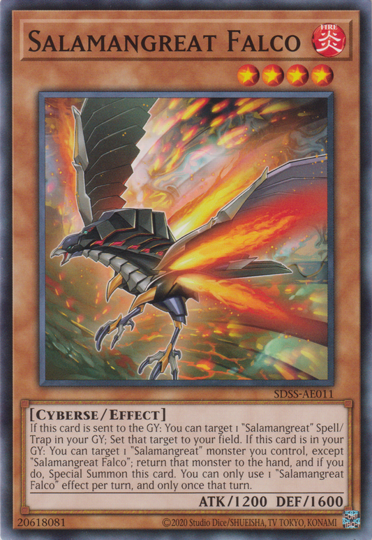 [遊戲王亞英版] 轉生炎獸 獵鷹 / 転生炎獣ファルコ / Salamangreat Falco-Trading Card Game-TCG-Oztet Amigo