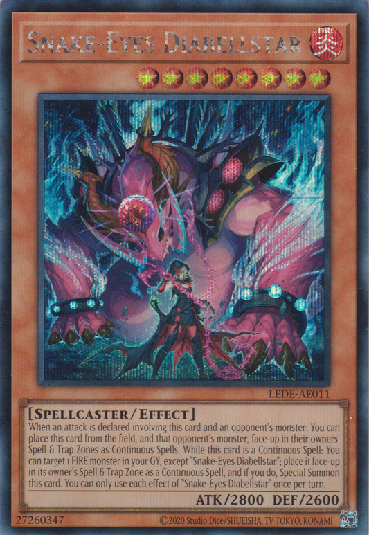 [遊戲王亞英版] 蛇眼的大炎魔 迪亞貝斯塔爾 / 蛇眼の大炎魔 / Snake-Eyes Diabellstar-Trading Card Game-TCG-Oztet Amigo