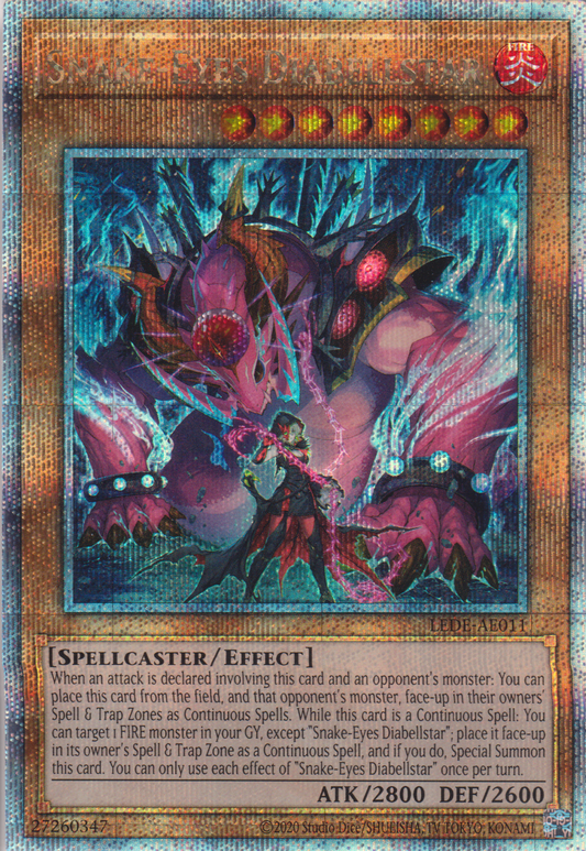 [遊戲王亞英版] 蛇眼的大炎魔 迪亞貝斯塔爾 / 蛇眼の大炎魔 / Snake-Eyes Diabellstar-Trading Card Game-TCG-Oztet Amigo