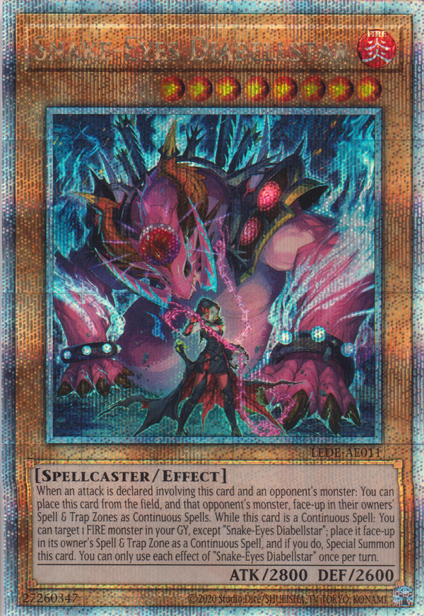 [遊戲王亞英版] 蛇眼的大炎魔 迪亞貝斯塔爾 / 蛇眼の大炎魔 / Snake-Eyes Diabellstar-Trading Card Game-TCG-Oztet Amigo