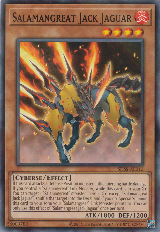 [遊戲王亞英版] 轉生炎獸 J美洲豹 / 転生炎獣Jジャガー / Salamangreat Jack Jaguar-Trading Card Game-TCG-Oztet Amigo