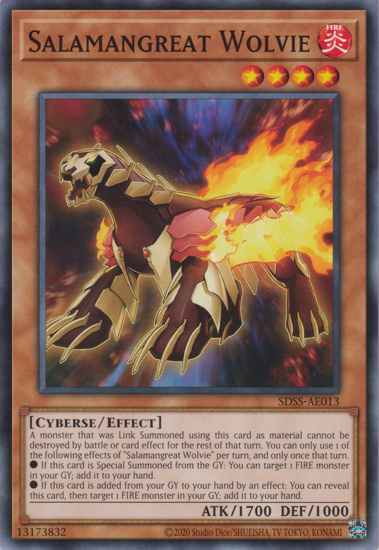 [遊戲王亞英版] 轉生炎獸 狼獾 / 転生炎獣ウルヴィー / Salamangreat Wolvie-Trading Card Game-TCG-Oztet Amigo