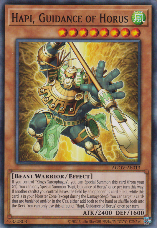 [遊戲王亞英版] 荷魯斯的先導 哈碧 / ホルスの先導－ハーピ / Hapy, Vanguard of Horus-Trading Card Game-TCG-Oztet Amigo