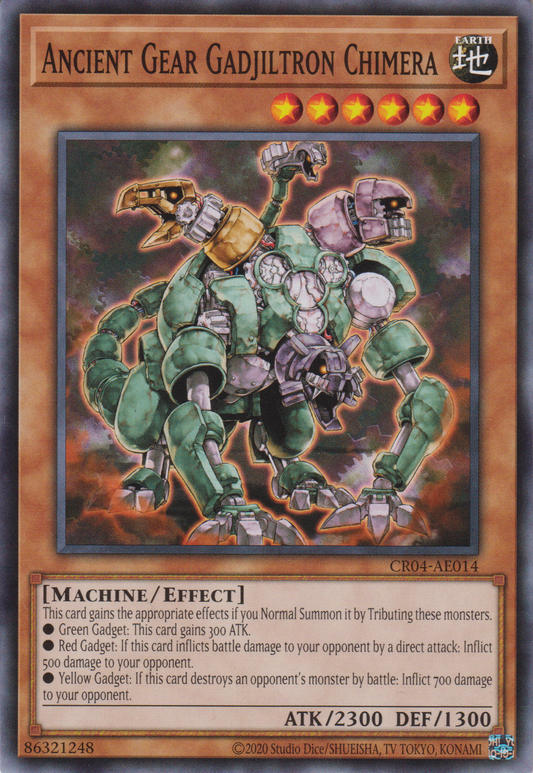 [遊戲王亞英版] 古代的機械合成獸 / 古代の機械合成獣 / Ancient Gear Gadjiltron Chimera-Trading Card Game-TCG-Oztet Amigo