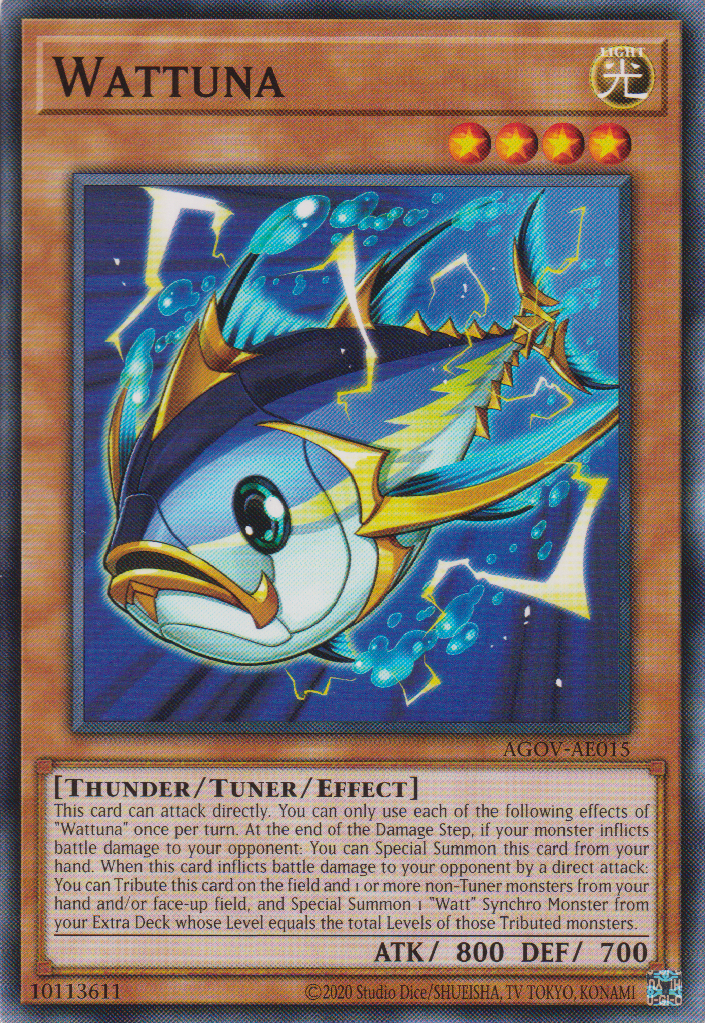 [遊戲王亞英版] 電氣黃鰭鮪 / エレキハダマグロ / Wattuna-Trading Card Game-TCG-Oztet Amigo