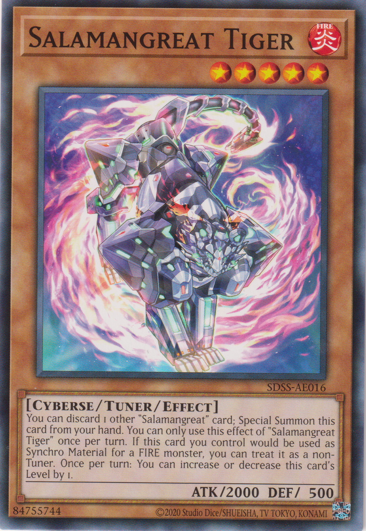 [遊戲王亞英版] 轉生炎獸 跳跳虎 / 転生炎獣パロー / Salamangreat Tiger-Trading Card Game-TCG-Oztet Amigo