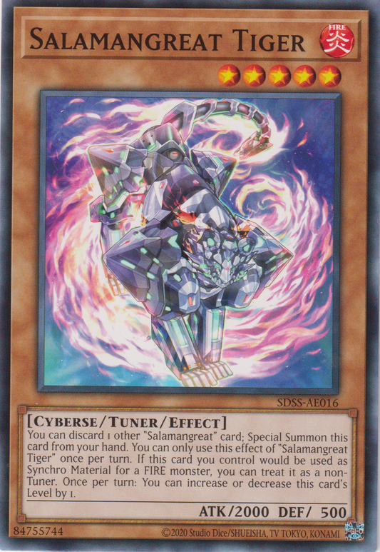 [遊戲王亞英版] 轉生炎獸 跳跳虎 / 転生炎獣パロー / Salamangreat Tiger-Trading Card Game-TCG-Oztet Amigo