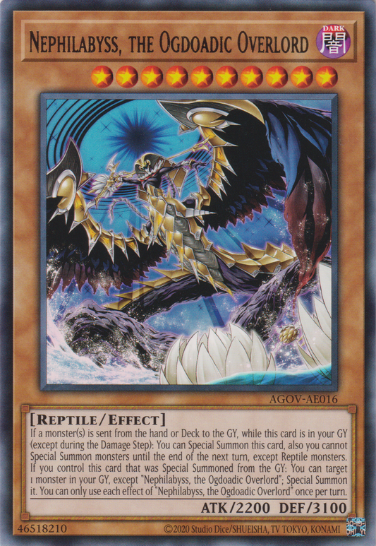 [遊戲王亞英版] 溟界神 奈弗露深淵 / 溟界神-ネフェルアビス / Neferabyss, the Ogdoadic Overlord-Trading Card Game-TCG-Oztet Amigo