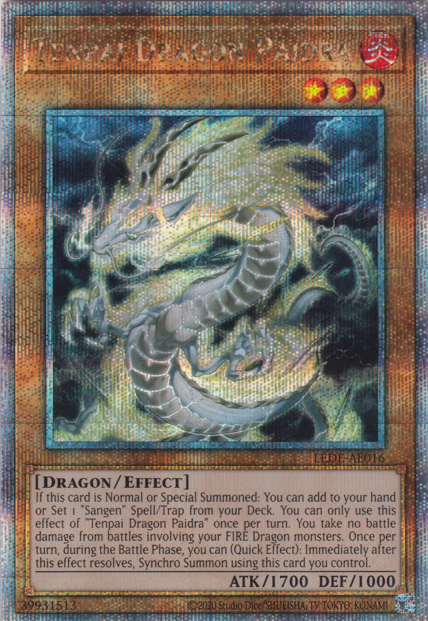 [遊戲王亞英版] 天盃龍 白板龍 / 天盃龍パイドラ / Tenpai Dragon Baidora-Trading Card Game-TCG-Oztet Amigo