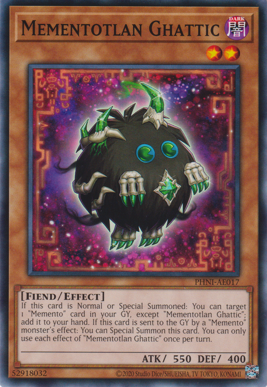 [遊戲王亞英版] 記憶物 閣樓妖 / メメント・ウラモン / Mementotlan Ghattic-Trading Card Game-TCG-Oztet Amigo